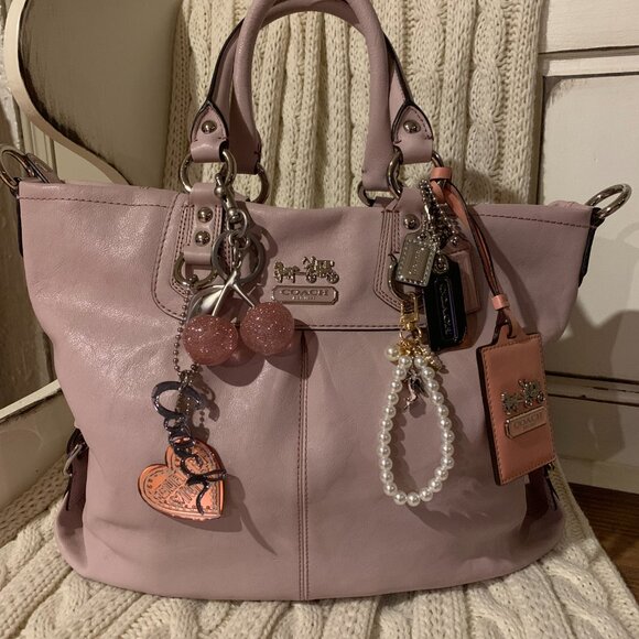 NWT! Coach Madison Lavender Leather Julianne Shoulder Bag - Picture 15 of 15